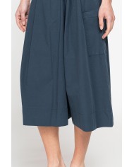 GONNA PANTALONE CON ELASTICO IN VITA IN POPELINE 100% COTONE