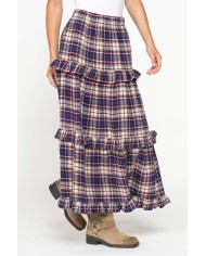 GONNA LUNGA CON ROUCHES IN FLANELLA