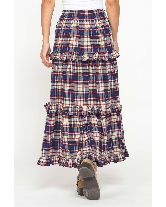 GONNA LUNGA CON ROUCHES IN FLANELLA