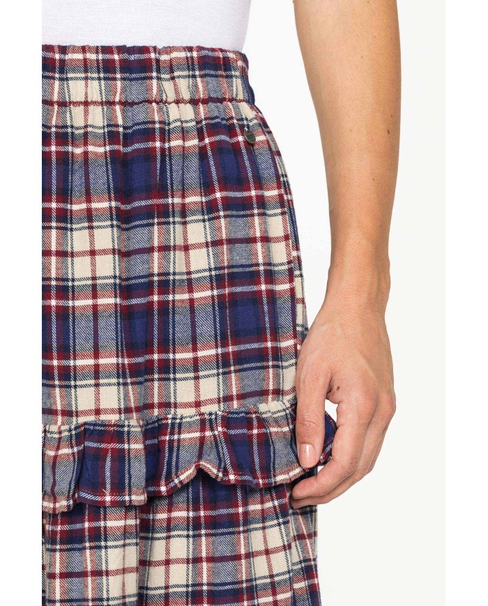 GONNA LUNGA CON ROUCHES IN FLANELLA