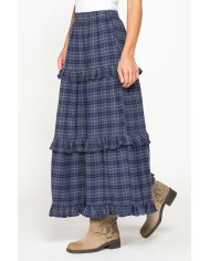 GONNA LUNGA CON ROUCHES IN FLANELLA