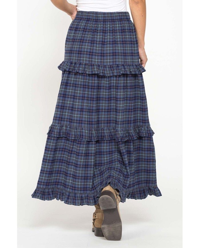 GONNA LUNGA CON ROUCHES IN FLANELLA