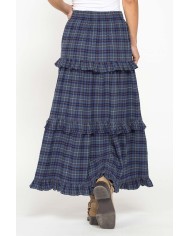 GONNA LUNGA CON ROUCHES IN FLANELLA