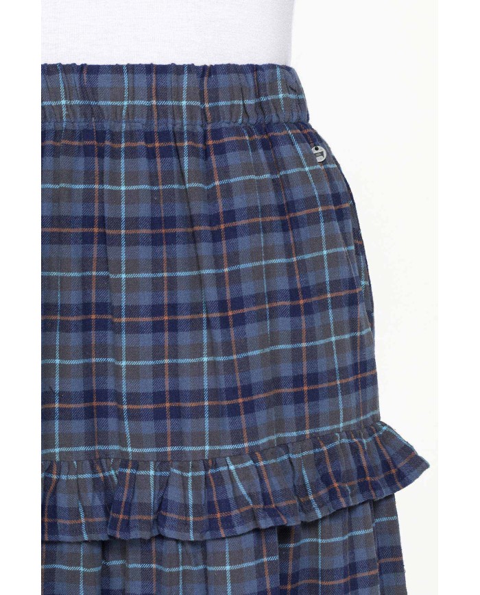 GONNA LUNGA CON ROUCHES IN FLANELLA