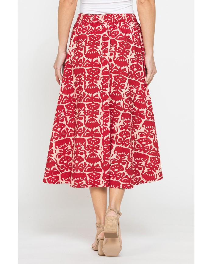 GONNA MEZZA RUOTA IN VOILE DI COTONE