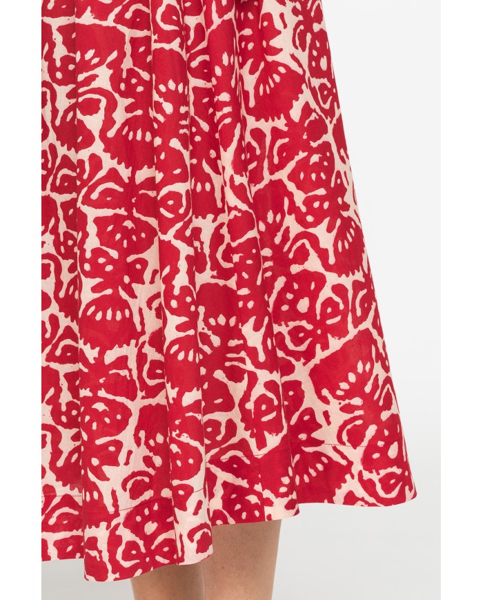 GONNA MEZZA RUOTA IN VOILE DI COTONE