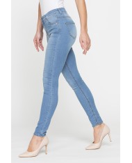 LEGG-JEANS DONNA 5 tasche con zip