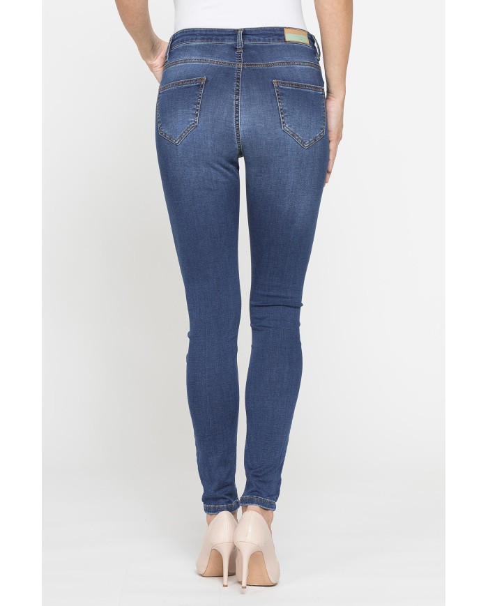 LEGG-JEANS DONNA 5 tasche con zip