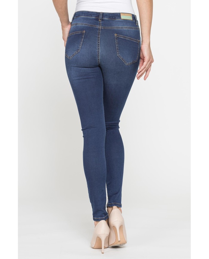 LEGG-JEANS DONNA 5 tasche con zip