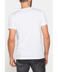T-SHIRT GIROCOLLO IN COTONE CON STAMPE GRAFICHE T-SHIRT GIROCOLLO IN COTONE CON STAMPE GRAFICHE