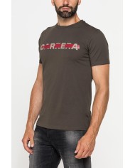 T-SHIRT GIROCOLLO IN COTONE CON STAMPE GRAFICHE T-SHIRT GIROCOLLO IN COTONE CON STAMPE GRAFICHE