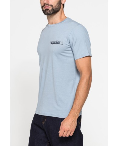 T-SHIRT GIROCOLLO IN COTONE CON STAMPE GRAFICHE