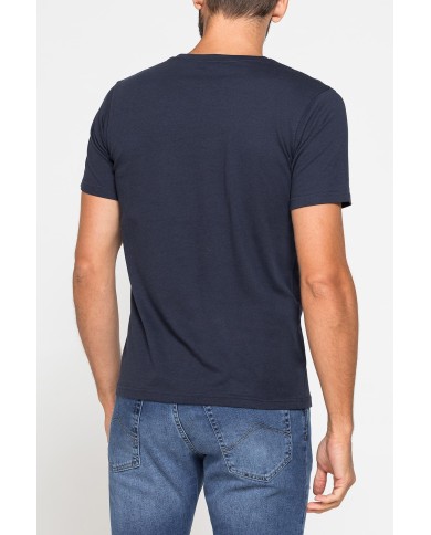 T-SHIRT GIROCOLLO IN COTONE CON STAMPE GRAFICHE