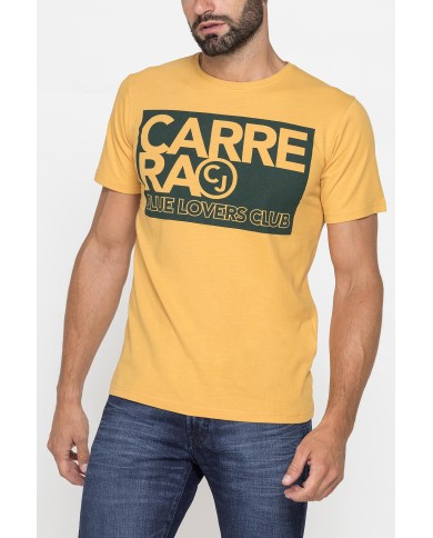 T-SHIRT GIROCOLLO IN COTONE CON STAMPE GRAFICHE