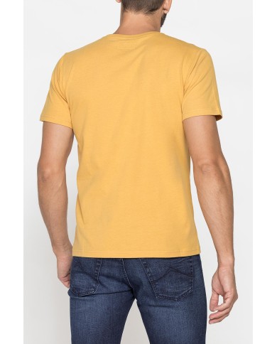 T-SHIRT GIROCOLLO IN COTONE CON STAMPE GRAFICHE