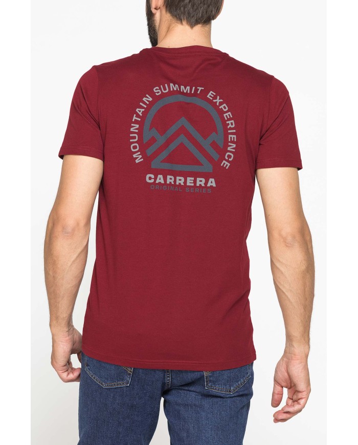 T-SHIRT GIROCOLLO IN COTONE CON STAMPE GRAFICHE