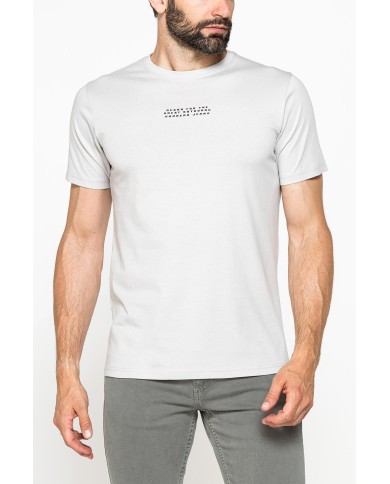 T-SHIRT GIROCOLLO IN COTONE CON STAMPE GRAFICHE