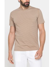 T-SHIRT ESTIVA IN COTONE CON FANTASIA A RIGHE