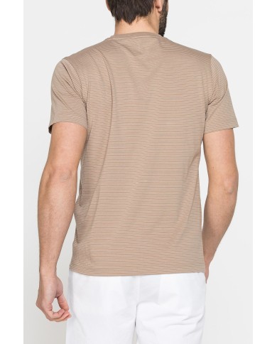 T-SHIRT ESTIVA IN COTONE CON FANTASIA A RIGHE