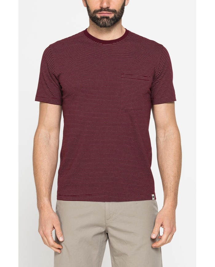 T-SHIRT ESTIVA IN COTONE CON FANTASIA A RIGHE