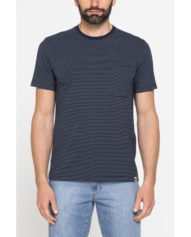 T-SHIRT ESTIVA IN COTONE CON FANTASIA A RIGHE