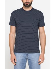 T-SHIRT ESTIVA IN COTONE CON FANTASIA A RIGHE