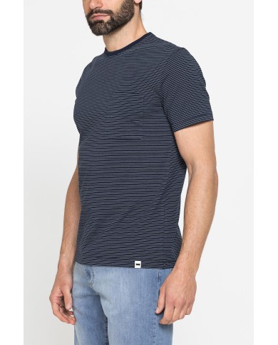 T-SHIRT ESTIVA IN COTONE CON FANTASIA A RIGHE