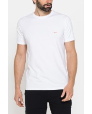 T-SHIRT TINTA UNITA IN JERSEY ELASTICIZZATO