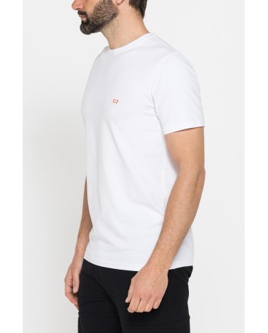 T-SHIRT TINTA UNITA IN JERSEY ELASTICIZZATO