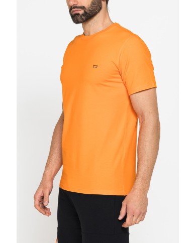 T-SHIRT TINTA UNITA IN JERSEY ELASTICIZZATO