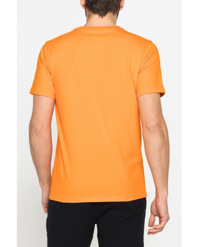 T-SHIRT TINTA UNITA IN JERSEY ELASTICIZZATO