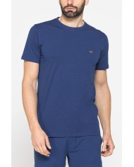 T-SHIRT TINTA UNITA IN JERSEY ELASTICIZZATO