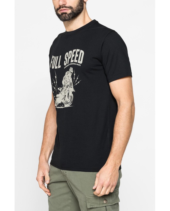 T-SHIRT GIROCOLLO DA UOMO CON STAMPE GRAFICHE