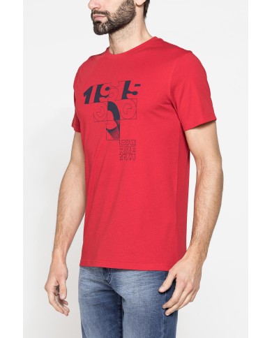 T-SHIRT GIROCOLLO DA UOMO CON STAMPE GRAFICHE