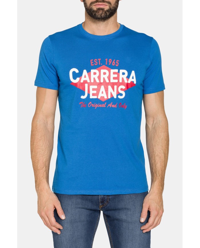 T-SHIRT GIROCOLLO DA UOMO CON STAMPE GRAFICHE