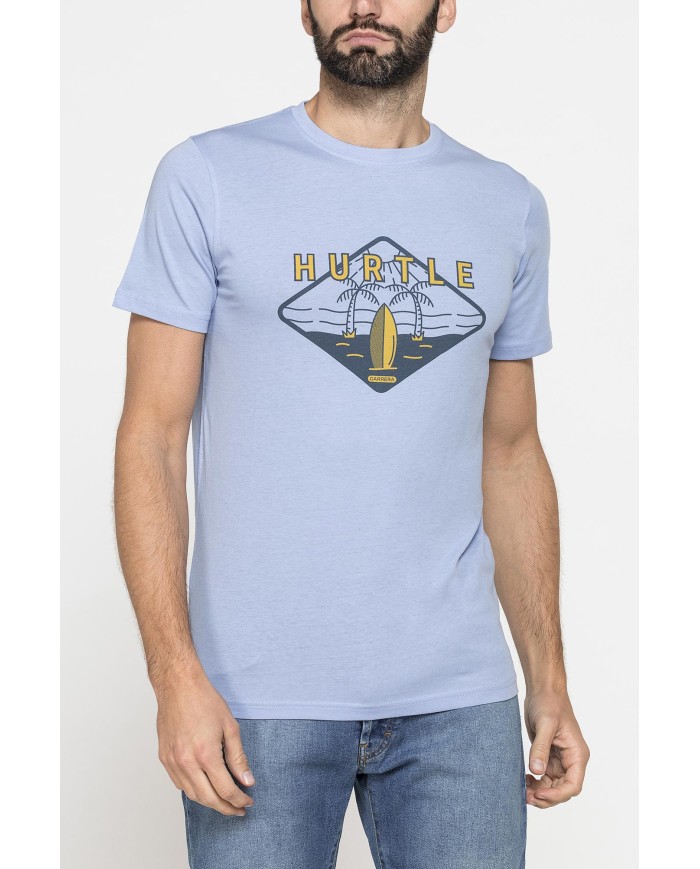 T-SHIRT GIROCOLLO DA UOMO CON STAMPE GRAFICHE