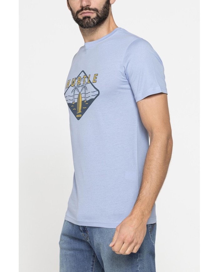 T-SHIRT GIROCOLLO DA UOMO CON STAMPE GRAFICHE