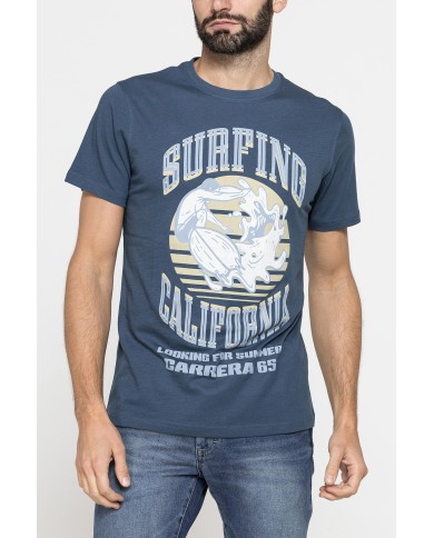 T-SHIRT GIROCOLLO DA UOMO CON STAMPE GRAFICHE