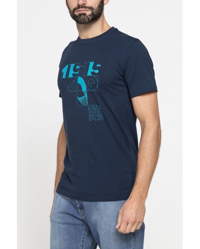 T-SHIRT GIROCOLLO DA UOMO CON STAMPE GRAFICHE