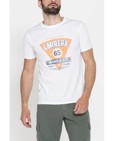 T-SHIRT GIROCOLLO DA UOMO CON STAMPE GRAFICHE