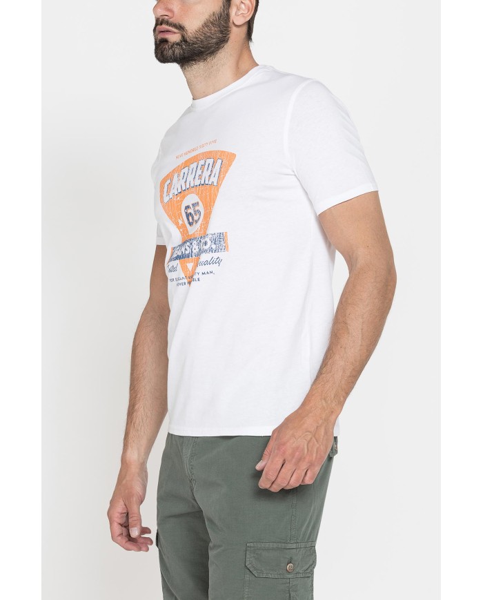 T-SHIRT GIROCOLLO DA UOMO CON STAMPE GRAFICHE
