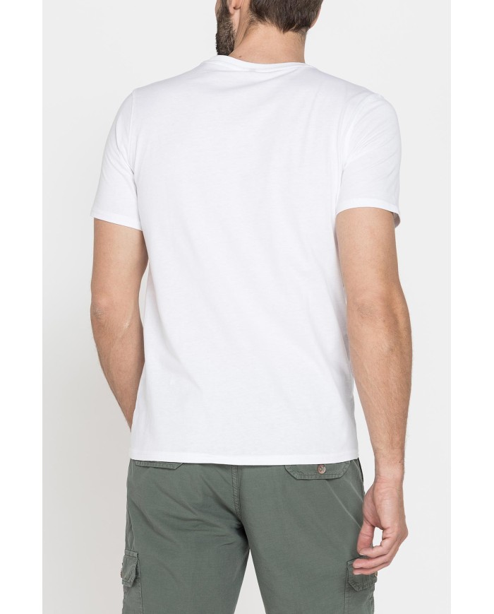 T-SHIRT GIROCOLLO DA UOMO CON STAMPE GRAFICHE