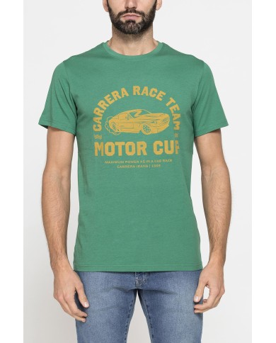 T-SHIRT GIROCOLLO DA UOMO CON STAMPE GRAFICHE