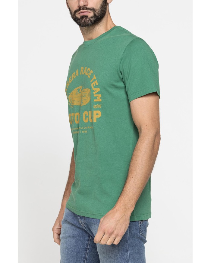 T-SHIRT GIROCOLLO DA UOMO CON STAMPE GRAFICHE