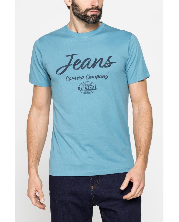 T-SHIRT GIROCOLLO DA UOMO CON STAMPE GRAFICHE