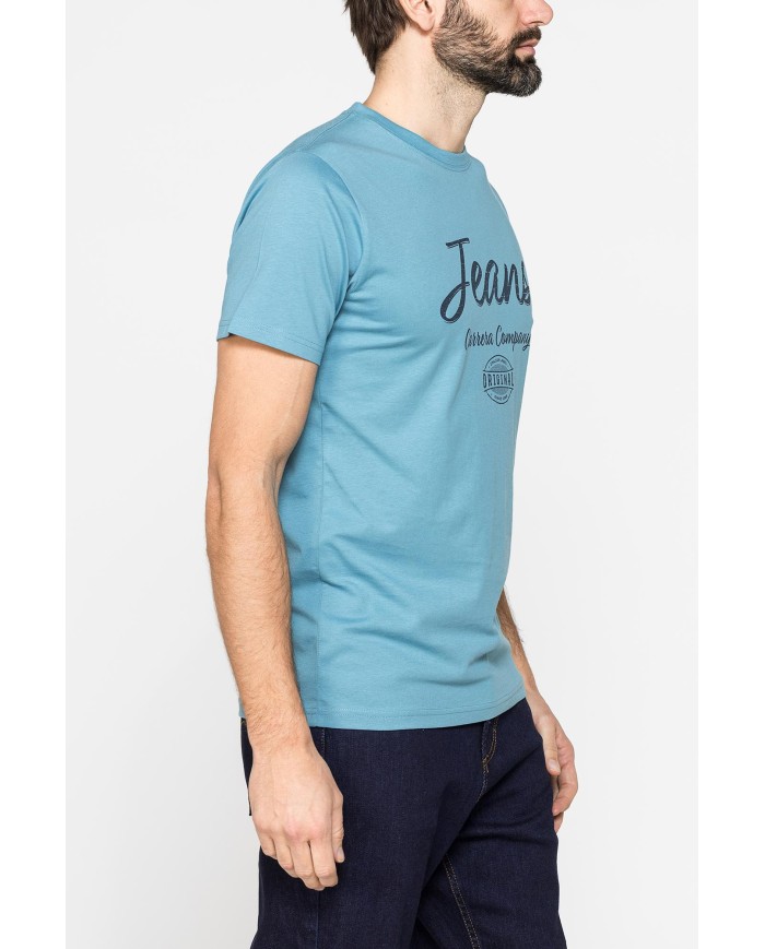 T-SHIRT GIROCOLLO DA UOMO CON STAMPE GRAFICHE