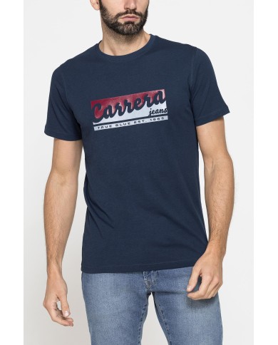 T-SHIRT GIROCOLLO DA UOMO CON STAMPE GRAFICHE