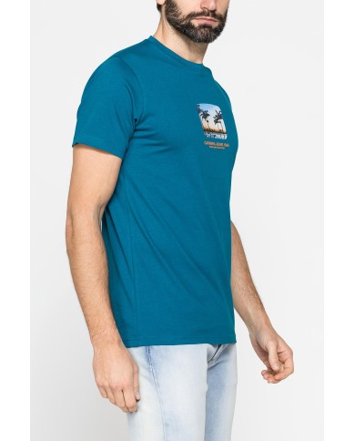T-SHIRT GIROCOLLO DA UOMO CON STAMPE GRAFICHE