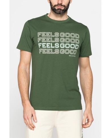 T-SHIRT GIROCOLLO DA UOMO CON STAMPE GRAFICHE