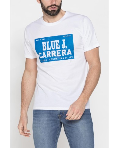 T-SHIRT GIROCOLLO DA UOMO CON STAMPE GRAFICHE